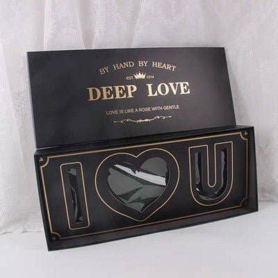 Elegant Design Supply - Wholesale Gift Box - "I Love You" Flower Gift Box with Foam and Liner8