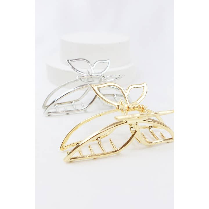 MIX COLOR Medium Metal Butterfly Hair Claw for wholesale on Faire