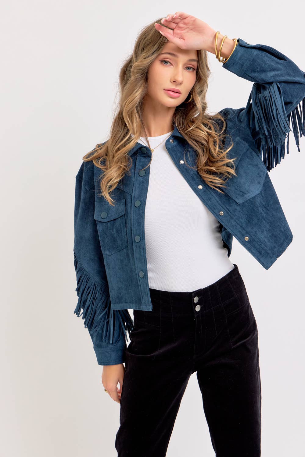 Sweet Lovely by Jen – Großhandel Hemdjacke/Shacket – Damen – Western-inspirierte Wildleder-Shacket32