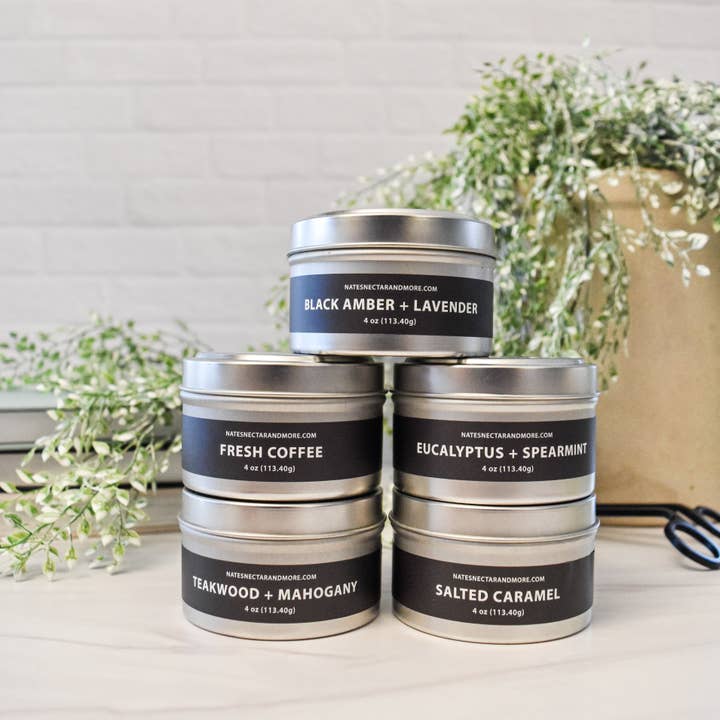 Nate's Nectar - Wholesale Travel Candles - Fresh Coffee Beeswax Candle2