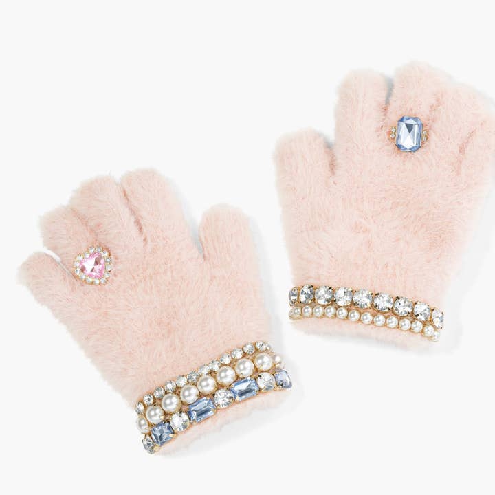 Super Smalls - Wholesale Gloves - Kids - Cotton Candy Jeweled Gloves