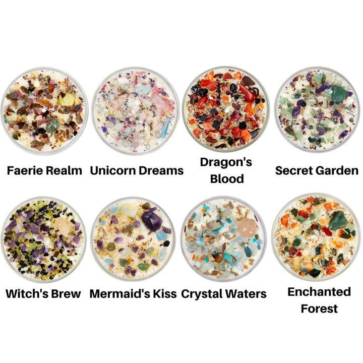 New Moon Beginnings - Wholesale Jar/Filled Candle - Mystical & Magical Candles, Spiritual Candle, Crystal Candle22