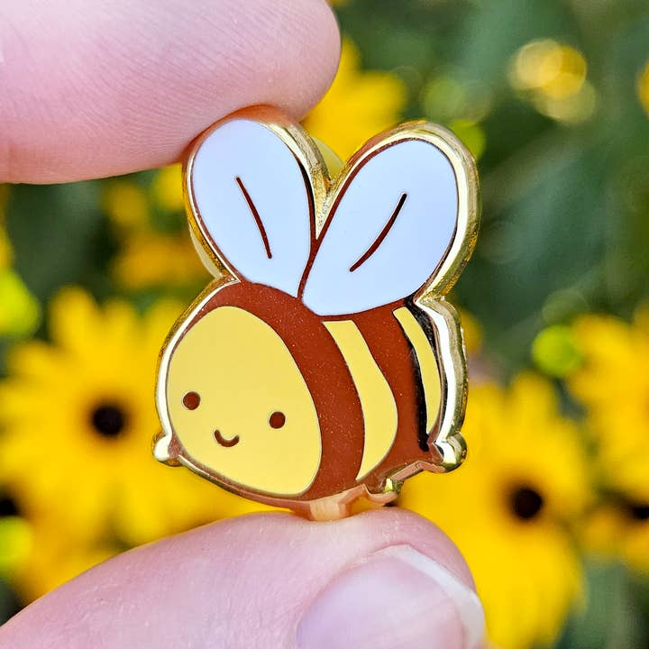 Silly Bee - Hard Enamel Pin for wholesale by Sugar Lich