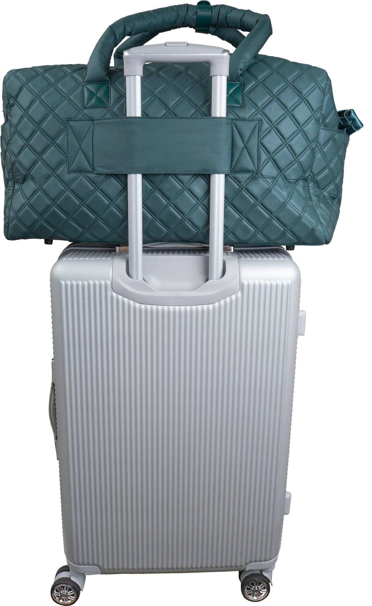 Magid – Saco de viagem - Mulher por atacado – Bolsa de bagagem Joan & David de 22 polegadas acolchoada com pára-quedas acolchoada de diamante com etiqueta de nylon5