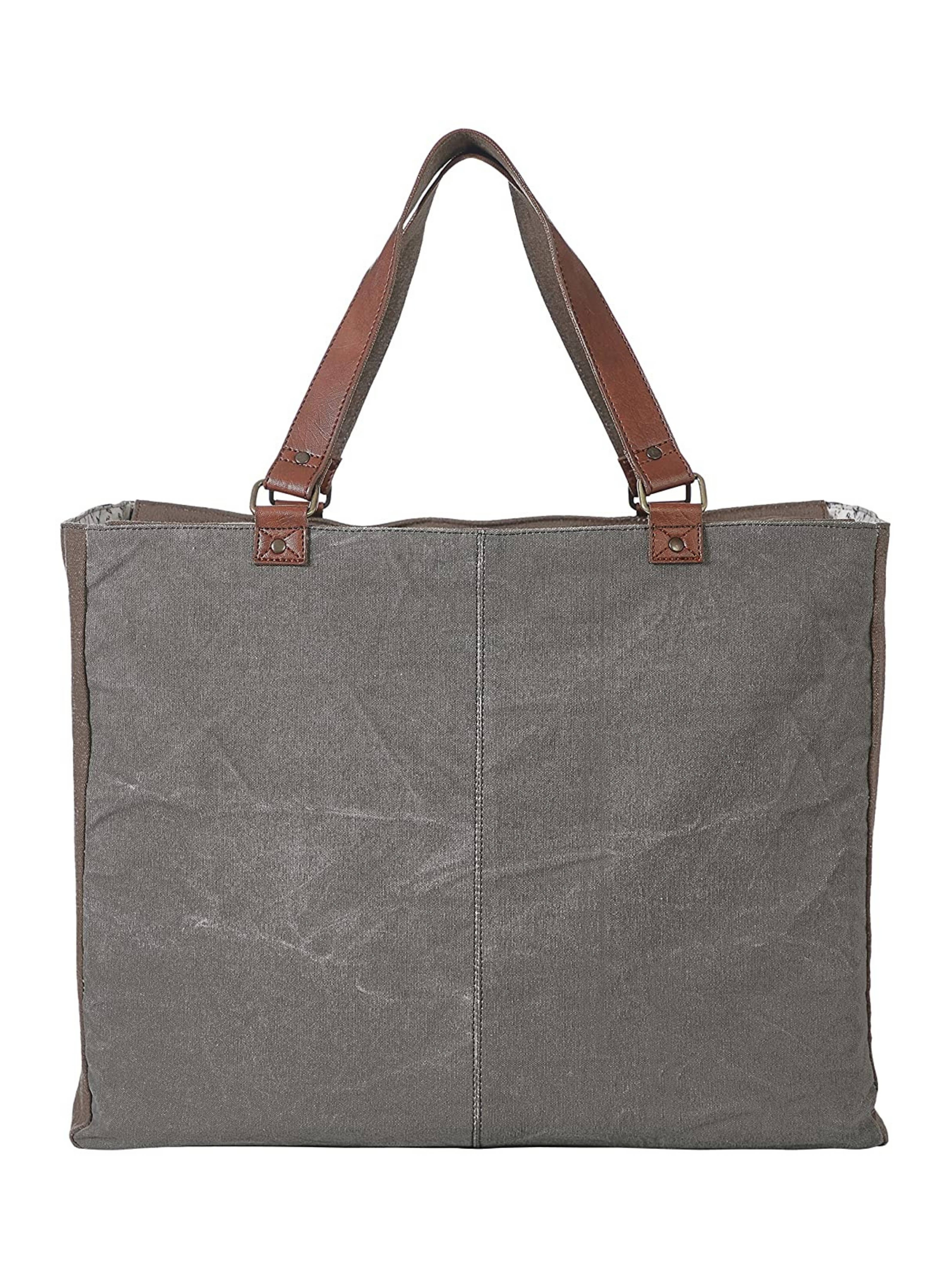 Mona B. - Wholesale Weekender Bag - Women's - Scenic Route Up-Cycled Canvas Travel Weekender Bag3