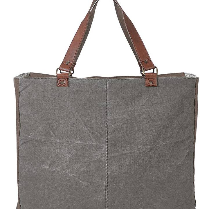 Mona B. - Wholesale Weekender Bag - Women's - Scenic Route Up-Cycled Canvas Travel Weekender Bag3