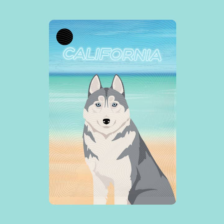 Siberian Husky Dog Keychain for wholesale by Prime Shiba