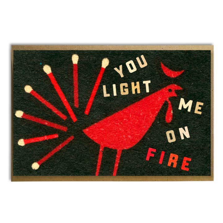 Mi accendi: Unico Sexy San Valentino; Etichetta di fiammiferi per la vendita all'ingrosso da parte di A Zillion Dollars