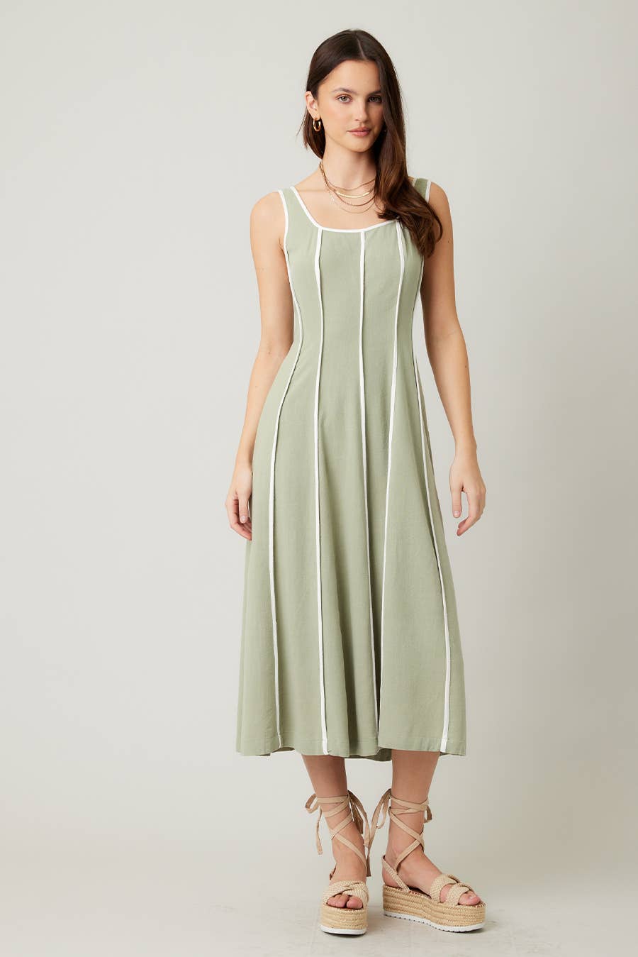 ILLA ILLA - Wholesale Dress - Women's - IM7512-Linen Midi Dress15