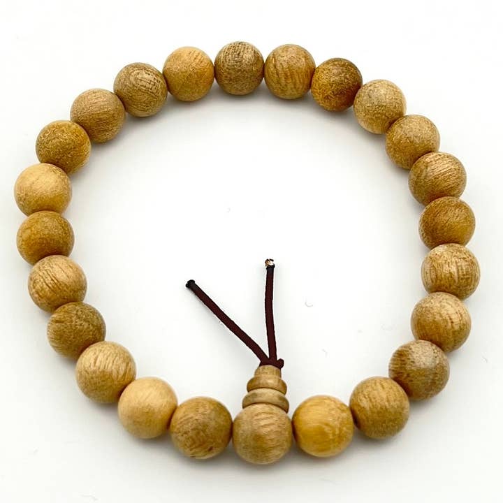Namu Baru Inc. - Wholesale Beaded Bracelet - Camphor Wood Beaded Bracelet - Wrist Mala - 8mm2