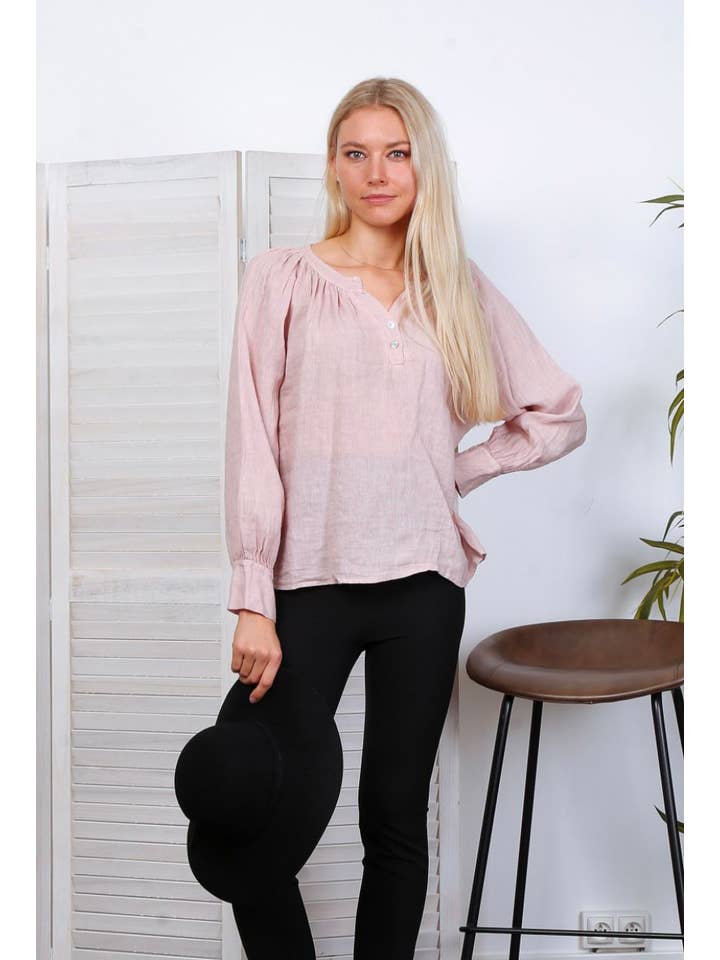 LÉA & LUC – wholesale Blus - Dam – Blus i 100 % linne REF.792310