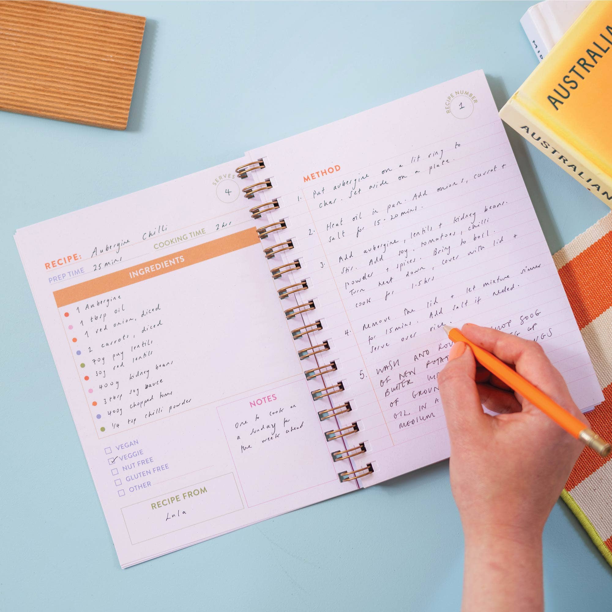 Good Tuesday (Once Upon a Tuesday) - Wholesale Journal/Diary - Recipe Book Journal A5 | Cabana Stripe | Hardcover1