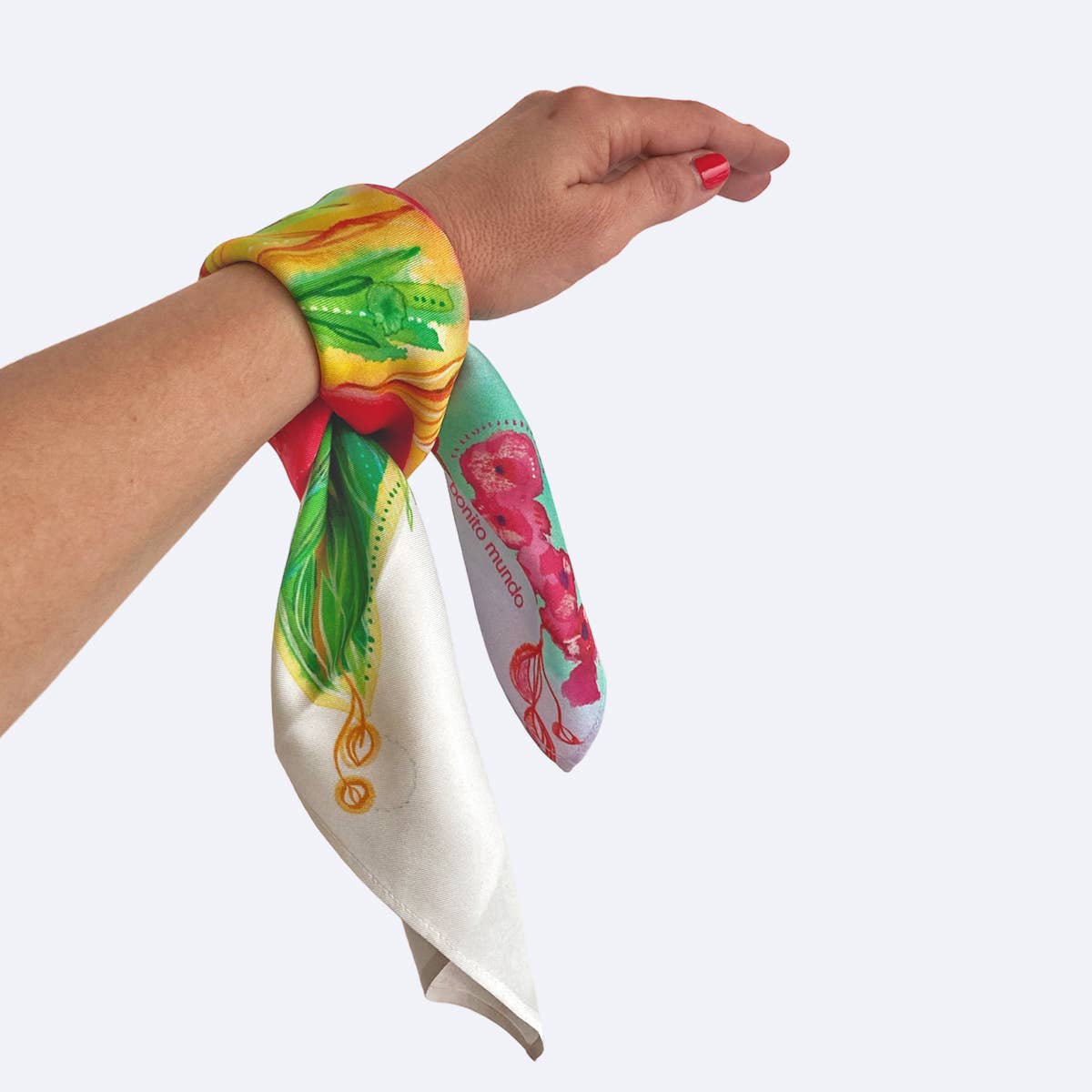 Bonito Mundo - Wholesale Handkerchief - Women's - Windy - Natural silk scarf4