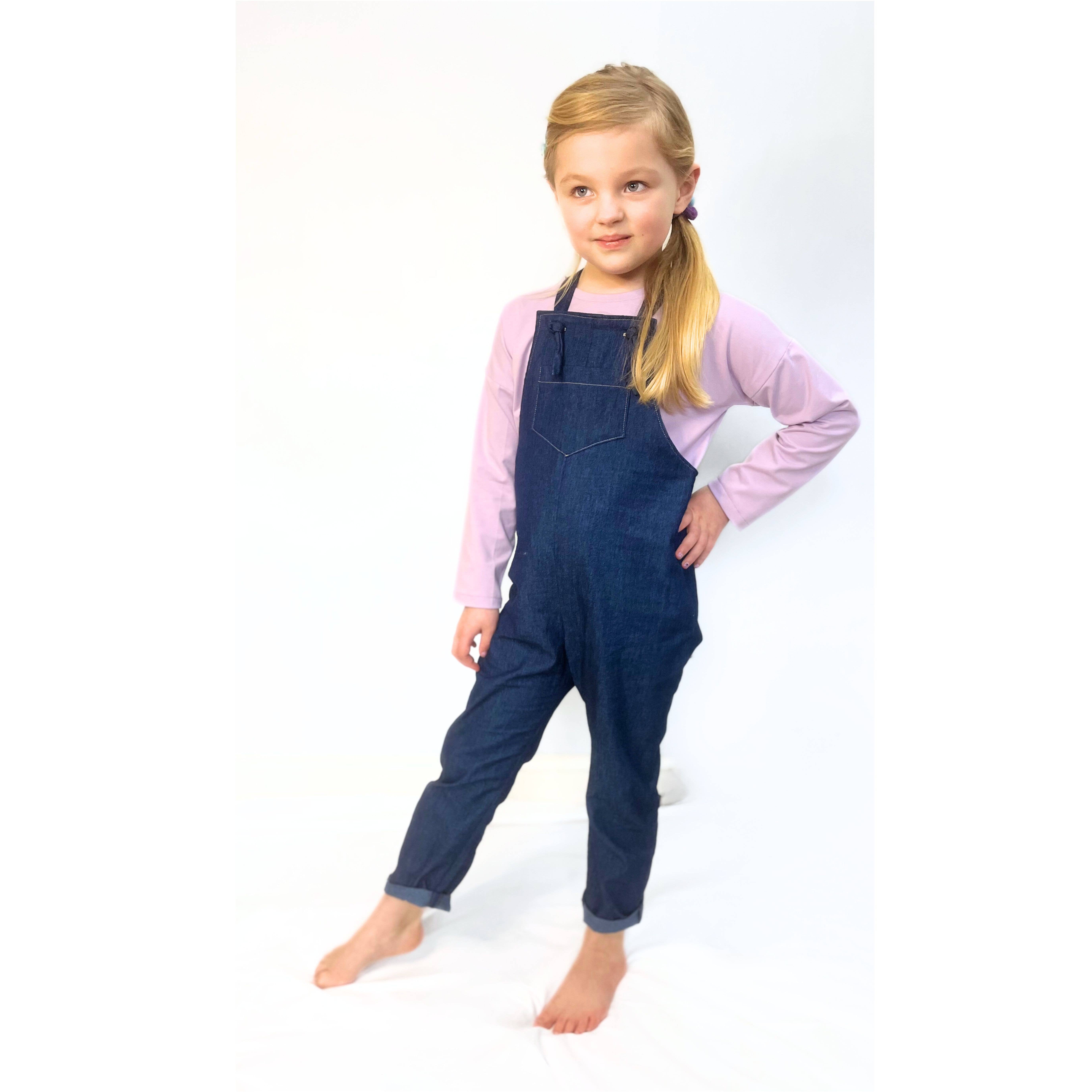 Pattern Paper Scissors – wholesale Surface pattern design – Kids Florrie Dungaree Sewing Pattern8