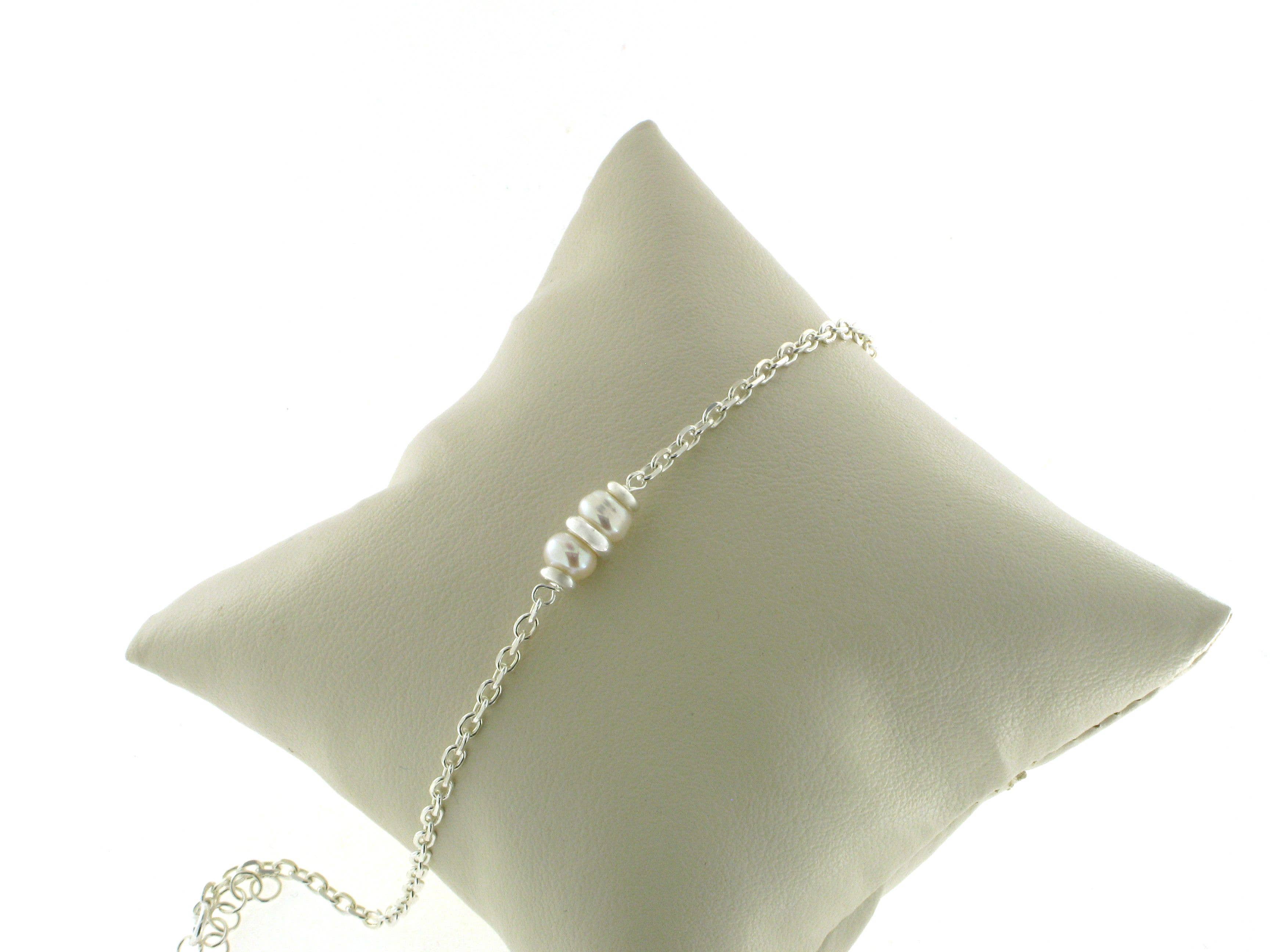 Yneda Jewels - Wholesale Beaded Bracelet - Pearls bracelet, silver 925 bracelet, wedding bracelet.6