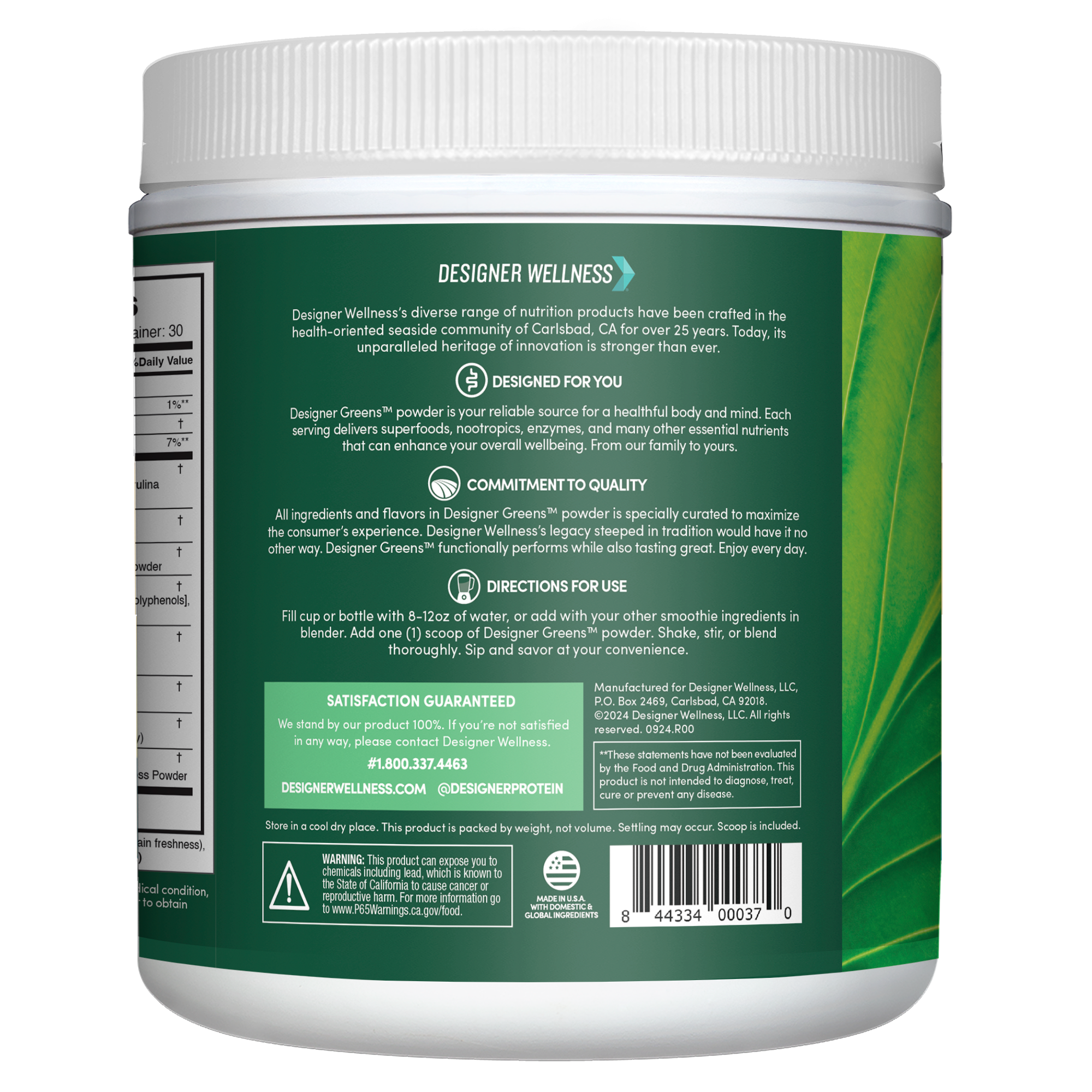 Designer Wellness - Wholesale Protein/Superfood Powder - Designer Greens2
