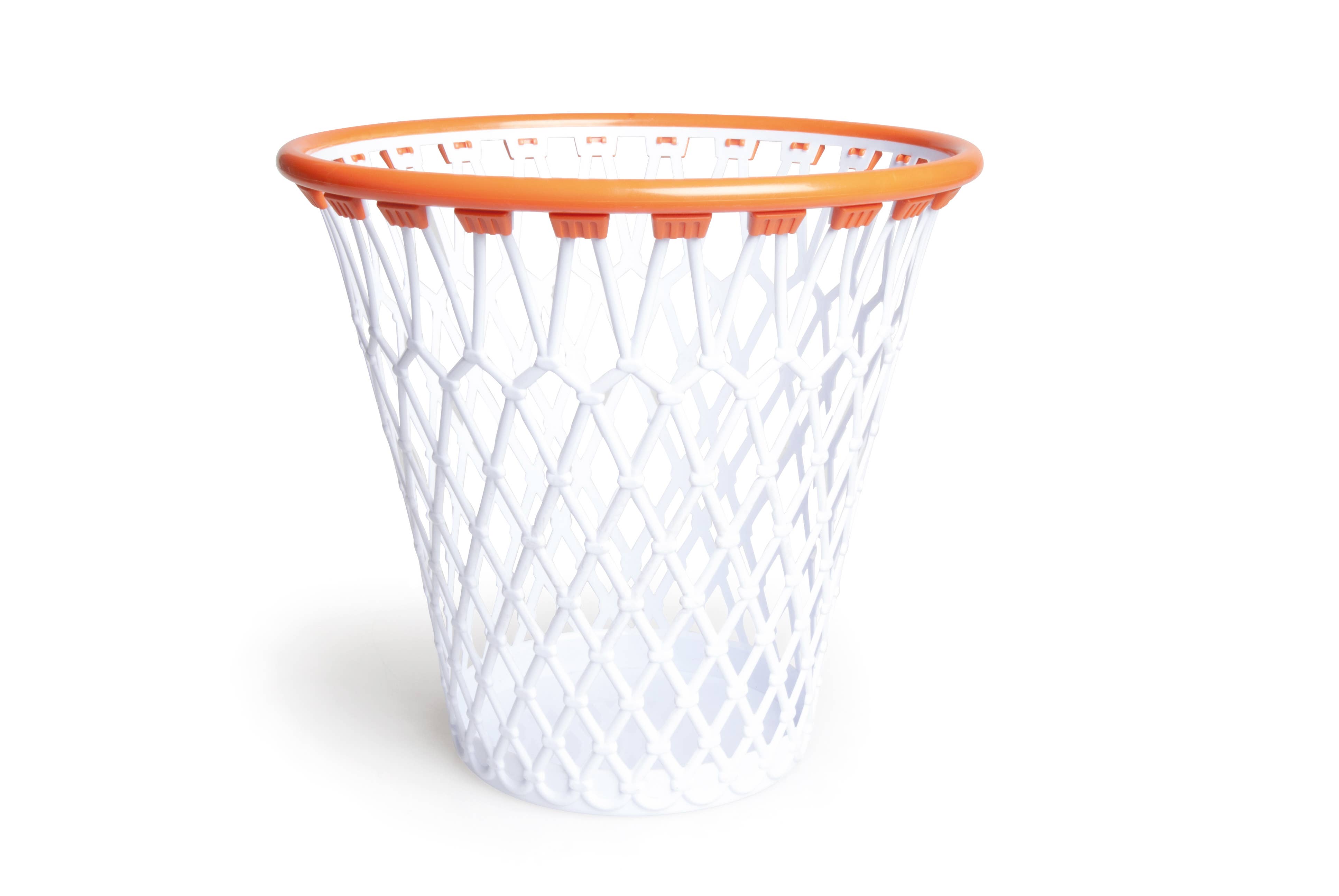 multicolour Basketball Hoop-Shaped Waste Bin – 32x30 cm, Orange/White Plastic for wholesale on Faire0