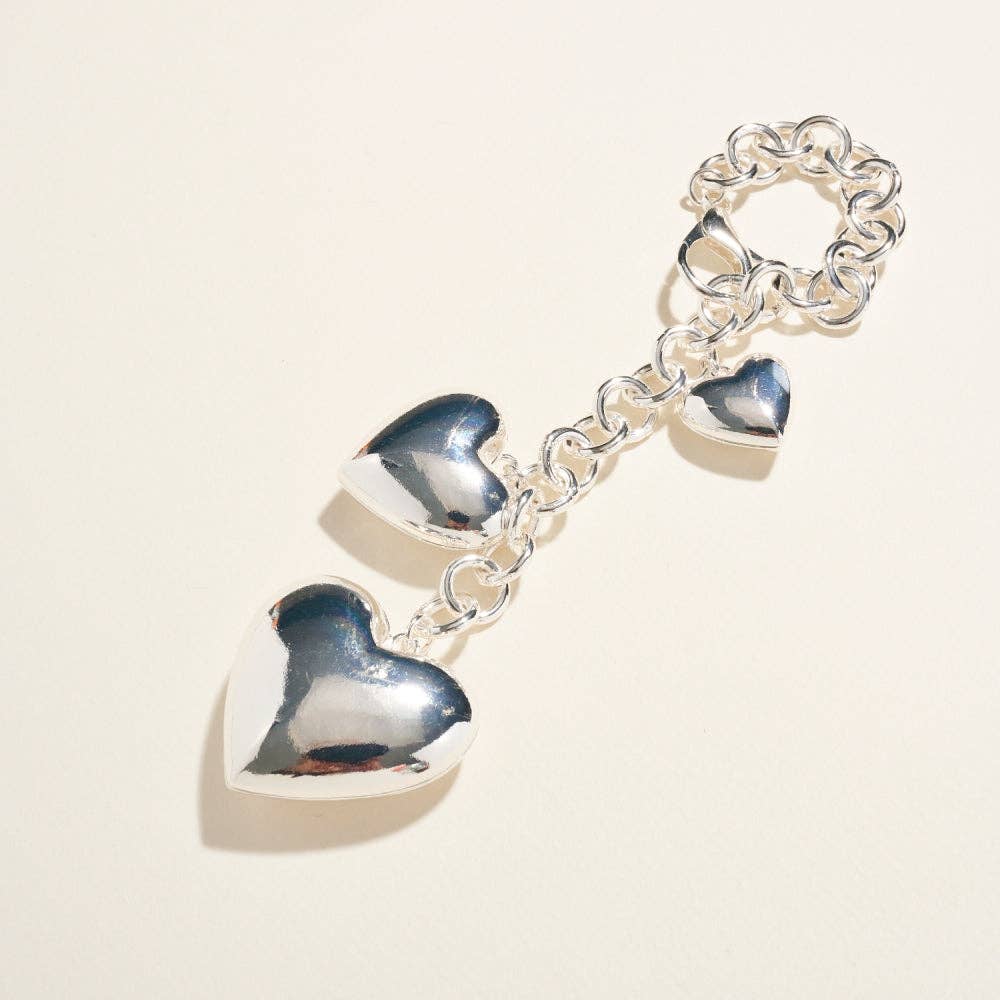 Designature New York - Wholesale Keychain Bracelet - 7 Inch Puffy Heart Bracelet Keychain Bag Charm4