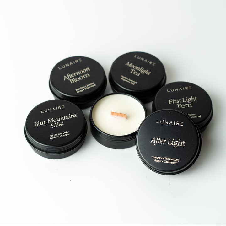 Sample Chapter 1 Collection | 5 Tealight Soy Candles for wholesale by Lunaire