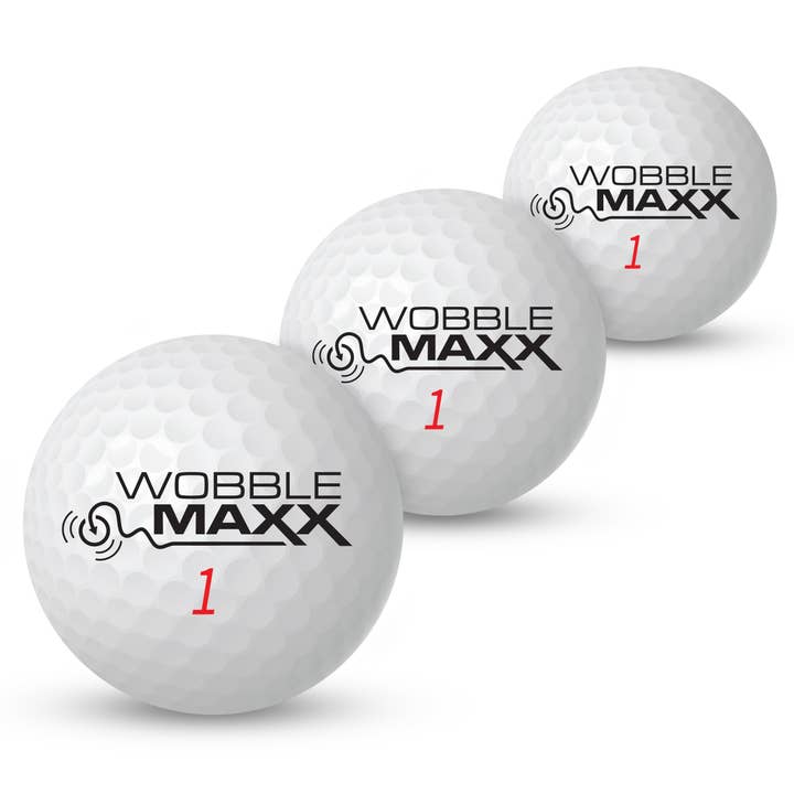 Smith Brands - Wholesale Gag Gift/Novelty Gift - 3-Pack Prank Golf Balls - Wobble MAXX Unputtable Golf Balls