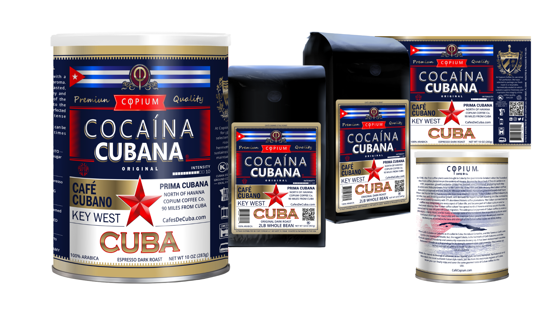 CafésDeCuba.com® – Café moído por atacado – ORIGINAL - 100% Café Arábica - Intensidade 10 - Café COPIUM.1