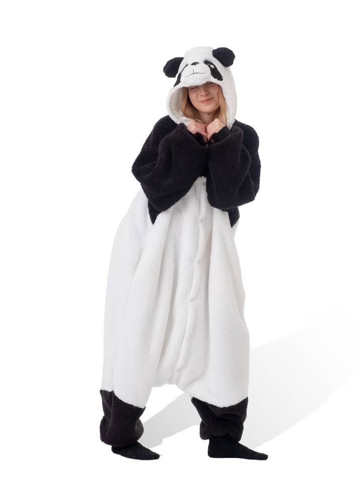 Kigurumi - Wholesale Costume - Unisex - Fluffy Panda Kigurumi