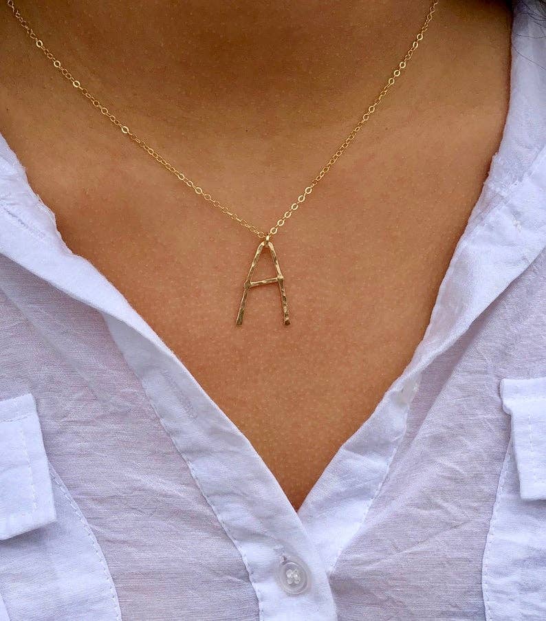 Bonnie Boardman Jewelry - Wholesale Pendant/Charm Necklace - Hand Forged Initial Necklace2