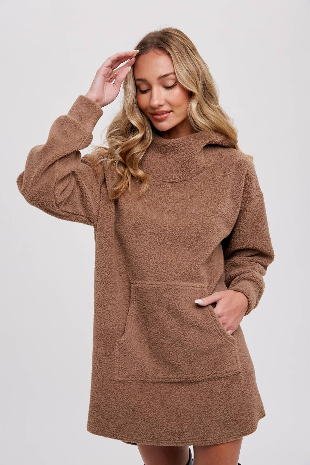 Bluivy - Wholesale Hoodie - Women's - FLEECE HOODIE TUNIC22