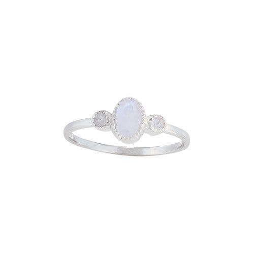 Tiger Mountain Jewelry - Wholesale Multi-Stone Ring - Moon Appeal Rainbow Moonstone Sterling Silver Ring
