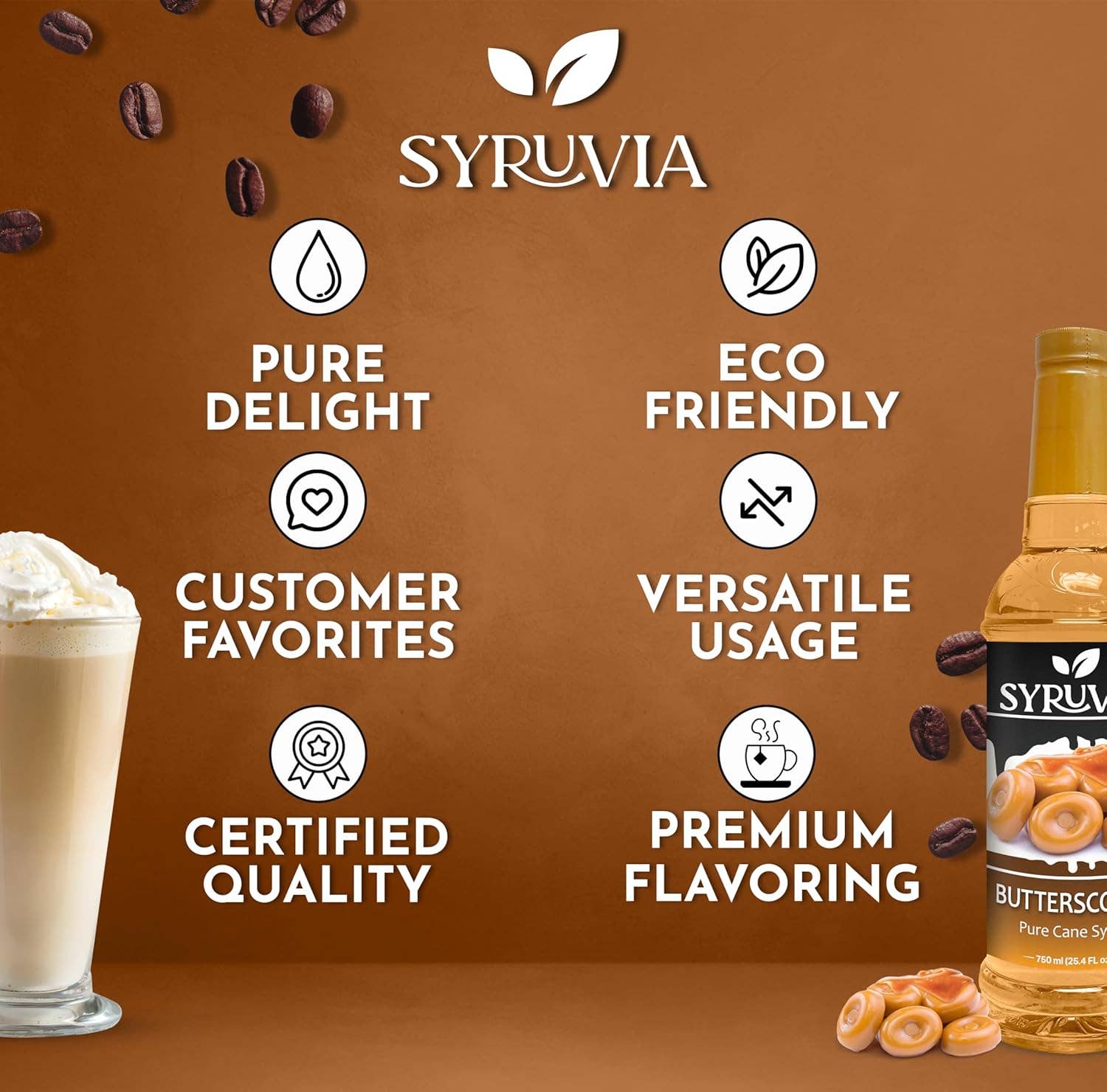 Syruvia - Wholesale Flavored Syrup - Butterscotch Syrup4