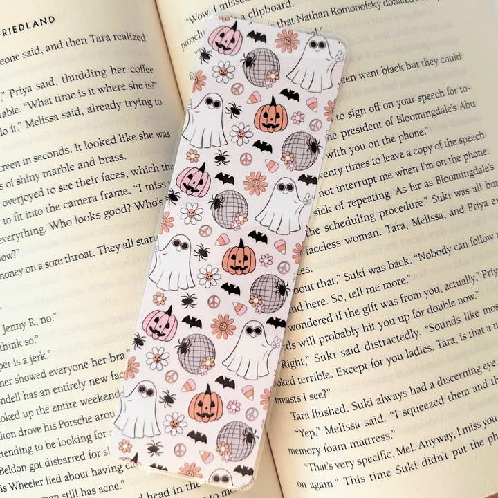 Marque-page laminé rétro pour Halloween pour la vente par JPC Sticker Shop