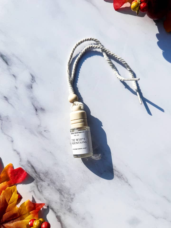 The White Mountains - Fall Mini Car Diffuser - New Hampshire for wholesale by Seven Continents