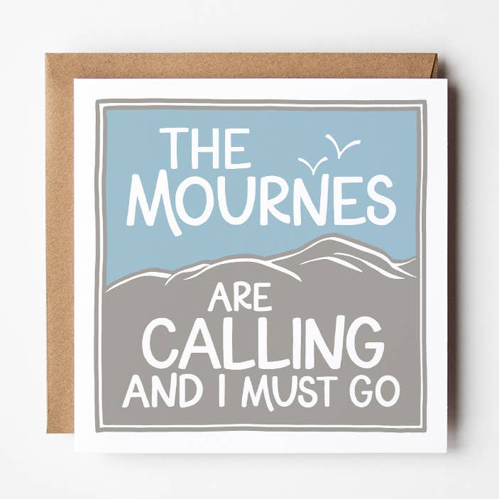 The Mournes are calling - Ireland - greeting card for wholesale by Once upon a Dandelion