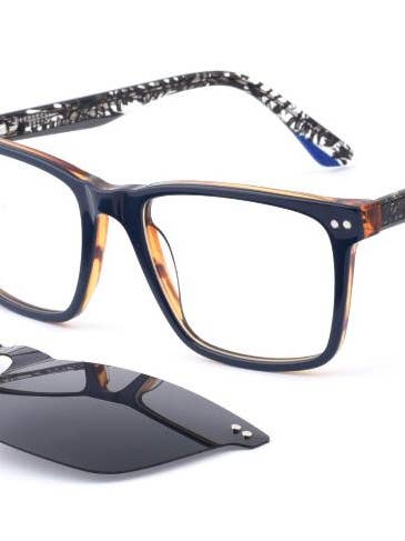 Optical Polarized Acetate Clip-on Frame Man G5295 C2 for wholesale by C.Rodríguez Eyewear