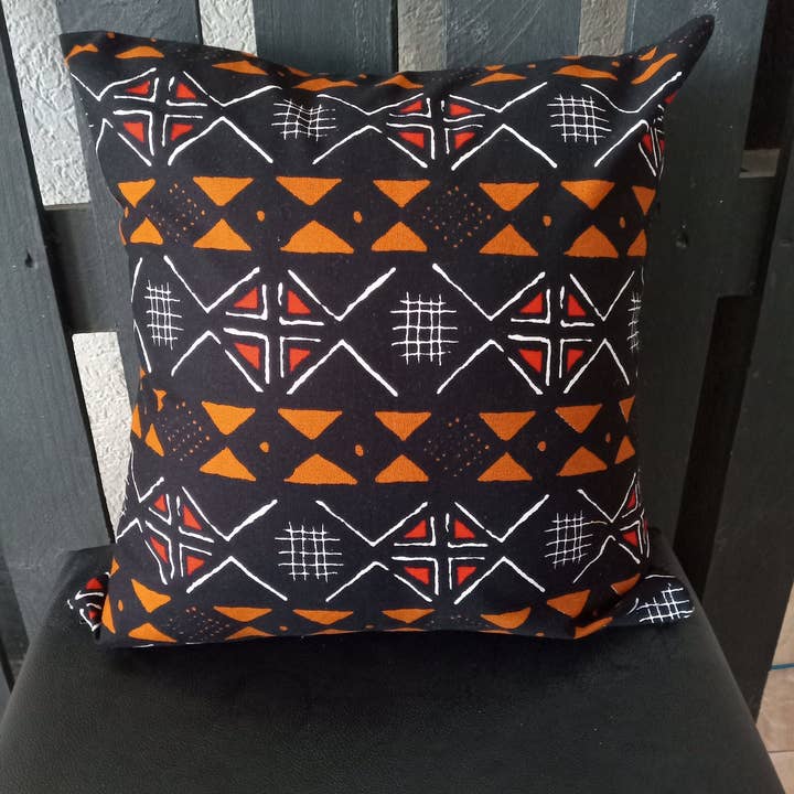 BLACK + MUSTARD BOLGA kuddfodral för wholesale av The Afrophile