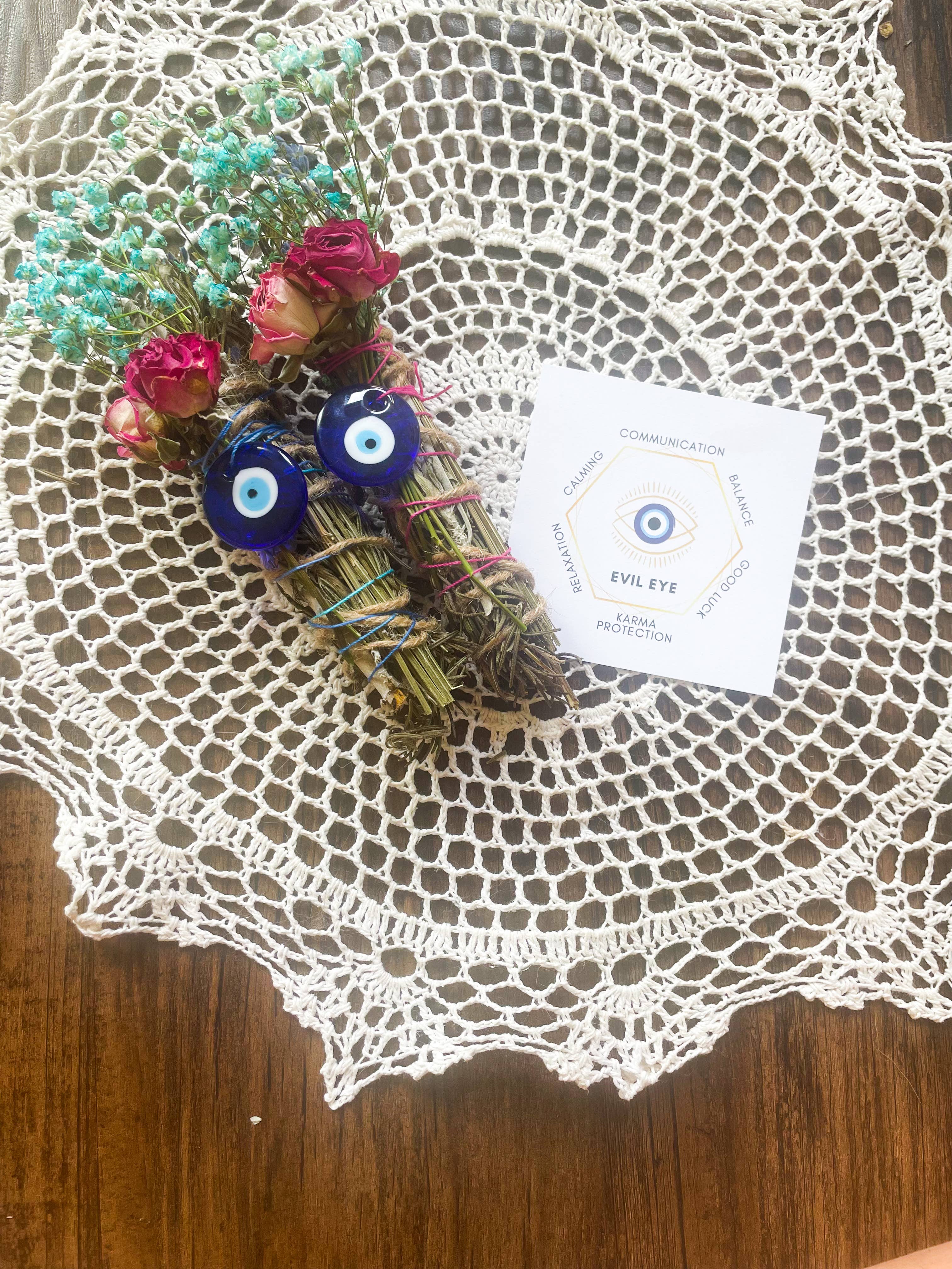 CharlieHaze - Wholesale Sage Bundle - Evil Eye Smudge Stick6