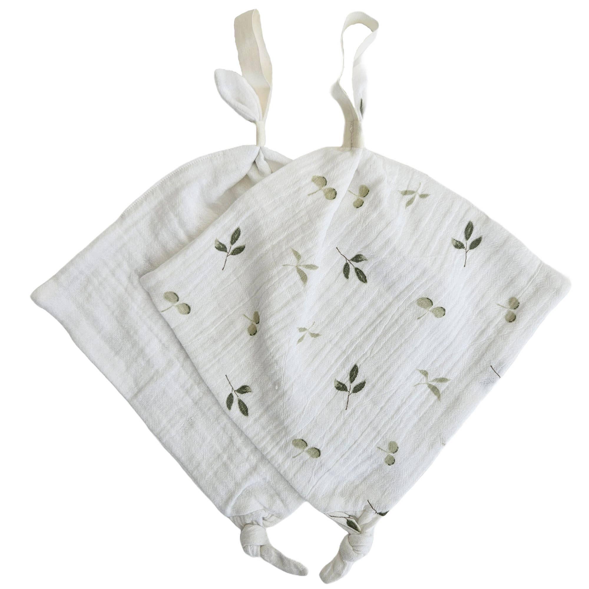Summerville organic - Wholesale Security/Cuddle Blanket - Baby - Pacifier Cloth 2-pack Sprout Organic Cotton0