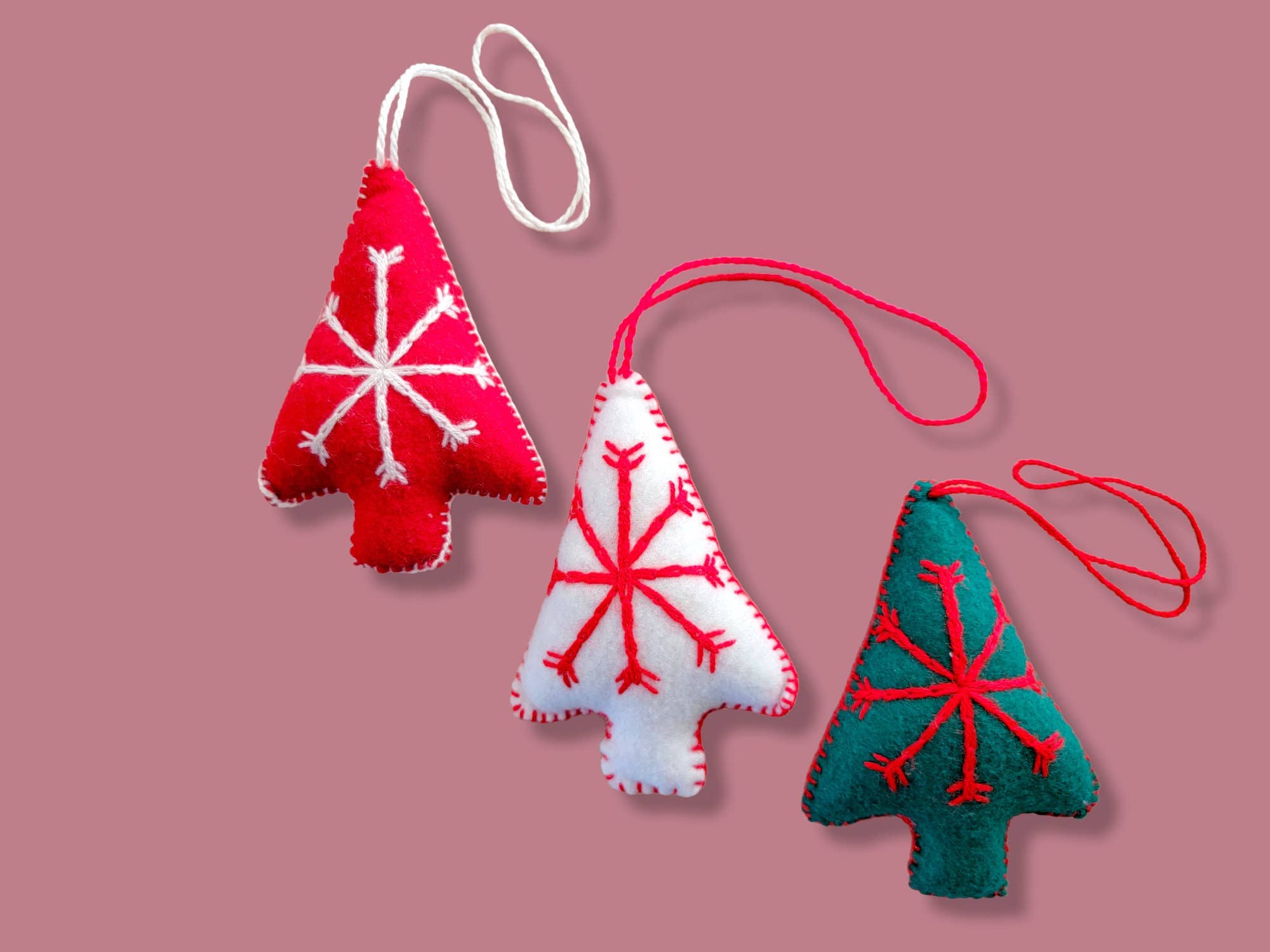 Mom And Pup Co. - Wholesale Ornament Set - Mexican Christmas Ornaments - Felted Christmas Ornaments Set4