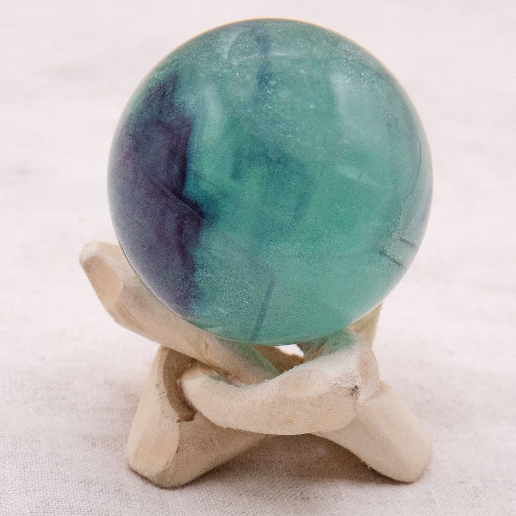 Tiny Rituals - Wholesale Spiritual Stone/Crystal - Rare Rainbow Fluorite Spheres - AAA Premium Quality134