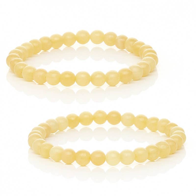 UniArt - Vendita all'ingrosso Bracciale a polsino - Bracciale in calcite gialla naturale1