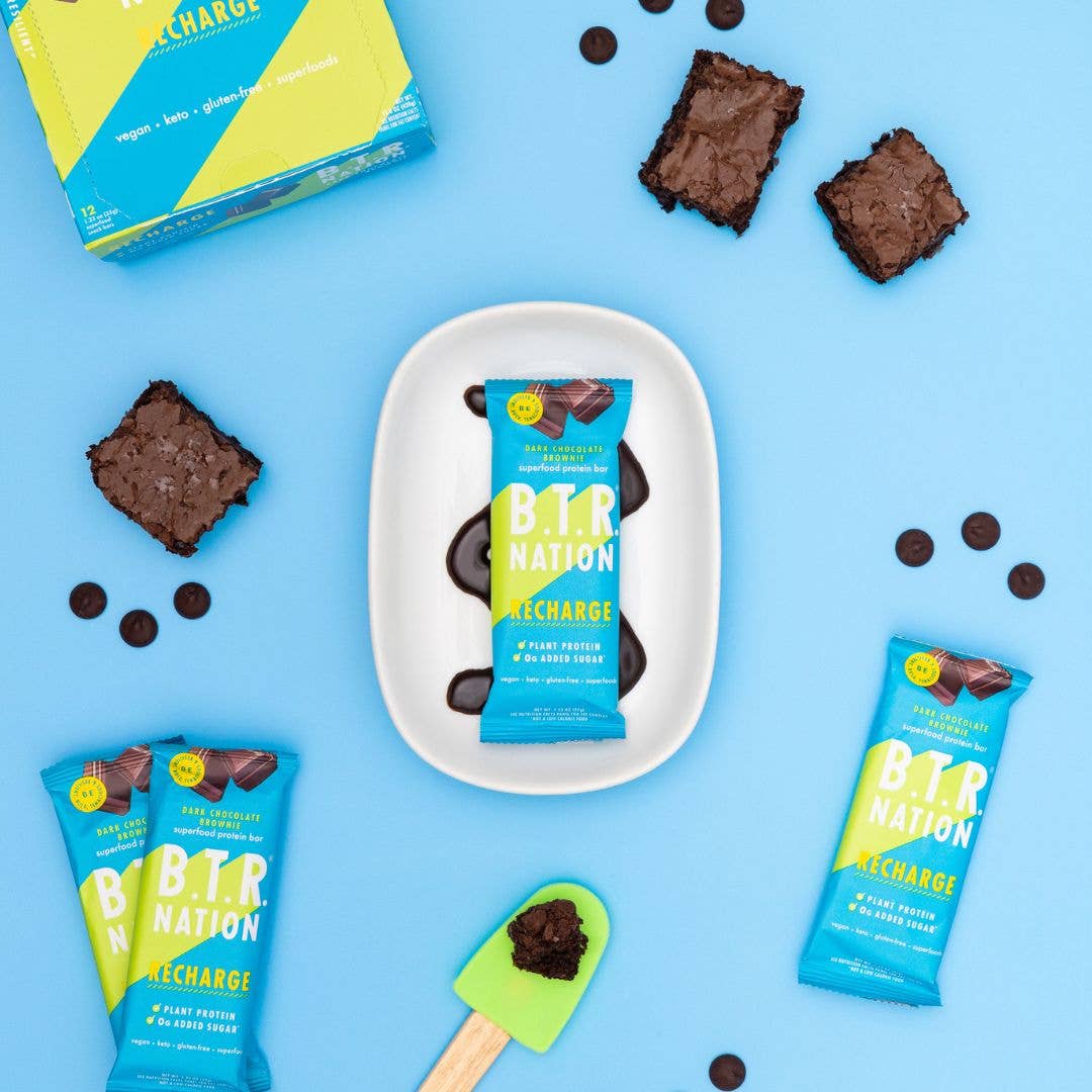 B.T.R. Bar - Wholesale Snack Bar - DARK CHOCOLATE BROWNIE Superfood Nut Butter Bar3