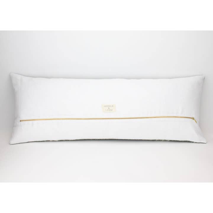 Heddle & Lamm - Wholesale Lumbar Pillow - Hema - XXL Lumbar Beige Indian Wool Pillow
