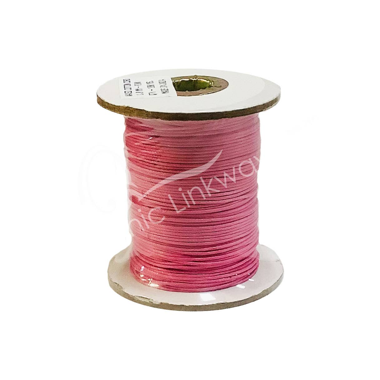 Oceanic Linkways Inc - Wholesale Spiritual Stone/Crystal - (ROLL)CORD – WAXED COTTON PINK 1 MM0