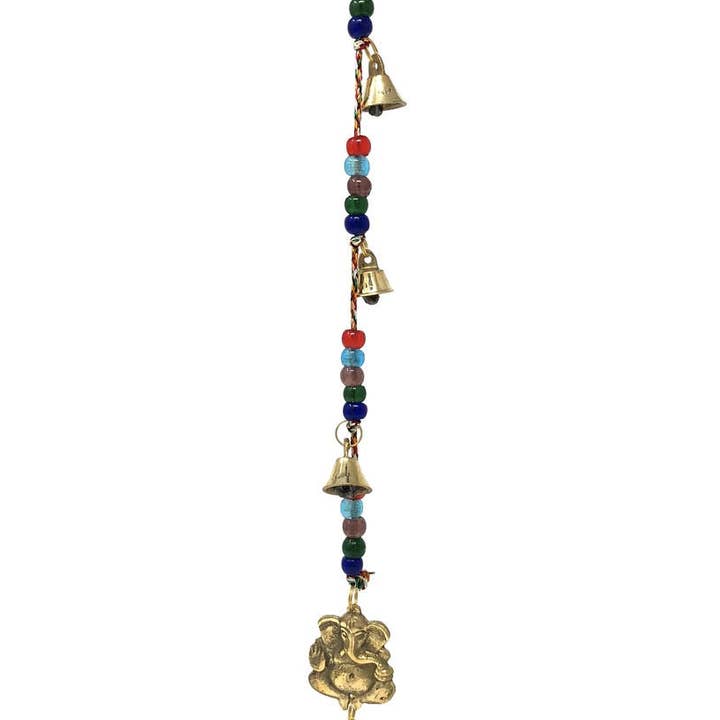 Corde de carillon éolien en laiton avec Ganesha pour la vente par Vrinda