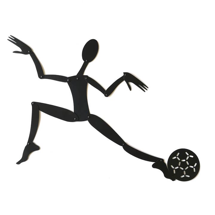 Shadow Magnet Soccer – 12" Posable Black Silhouette Puppet for wholesale by Elements2 Design