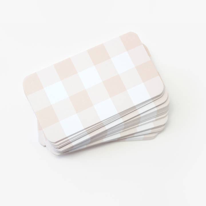 Inklings Paperie - Wholesale Stationery/Notecard Set - Pocket Notes™ - Putty Gingham1