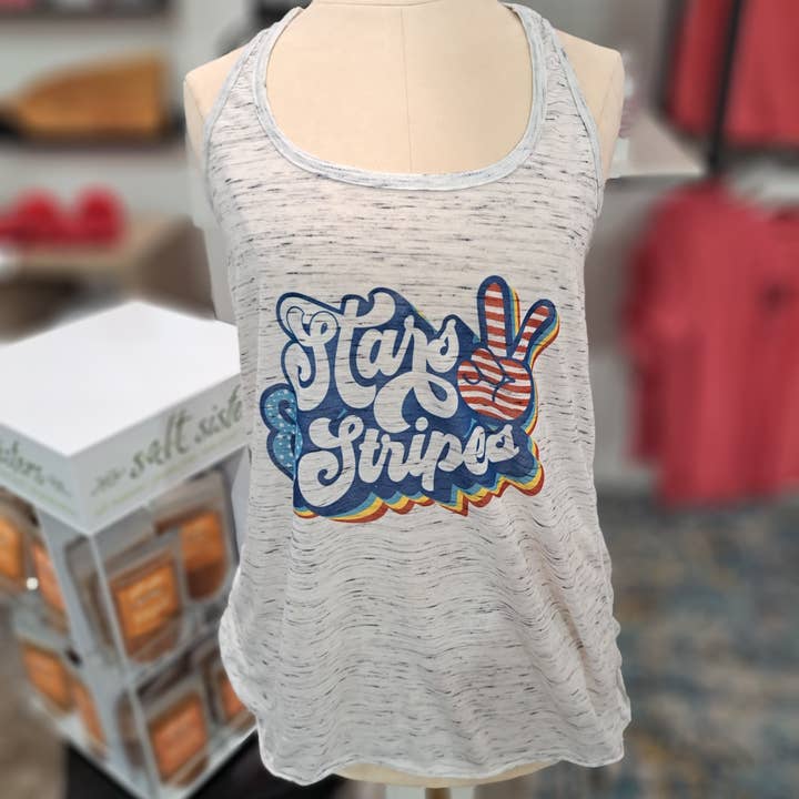Stars and Stripes Women's Tank Top for wholesale by BLNDesigns