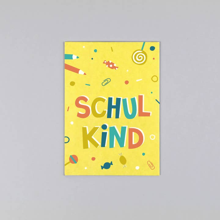 Cartão Postal Schulkind em Celulose de Madeira por atacado de Kunst an Papier