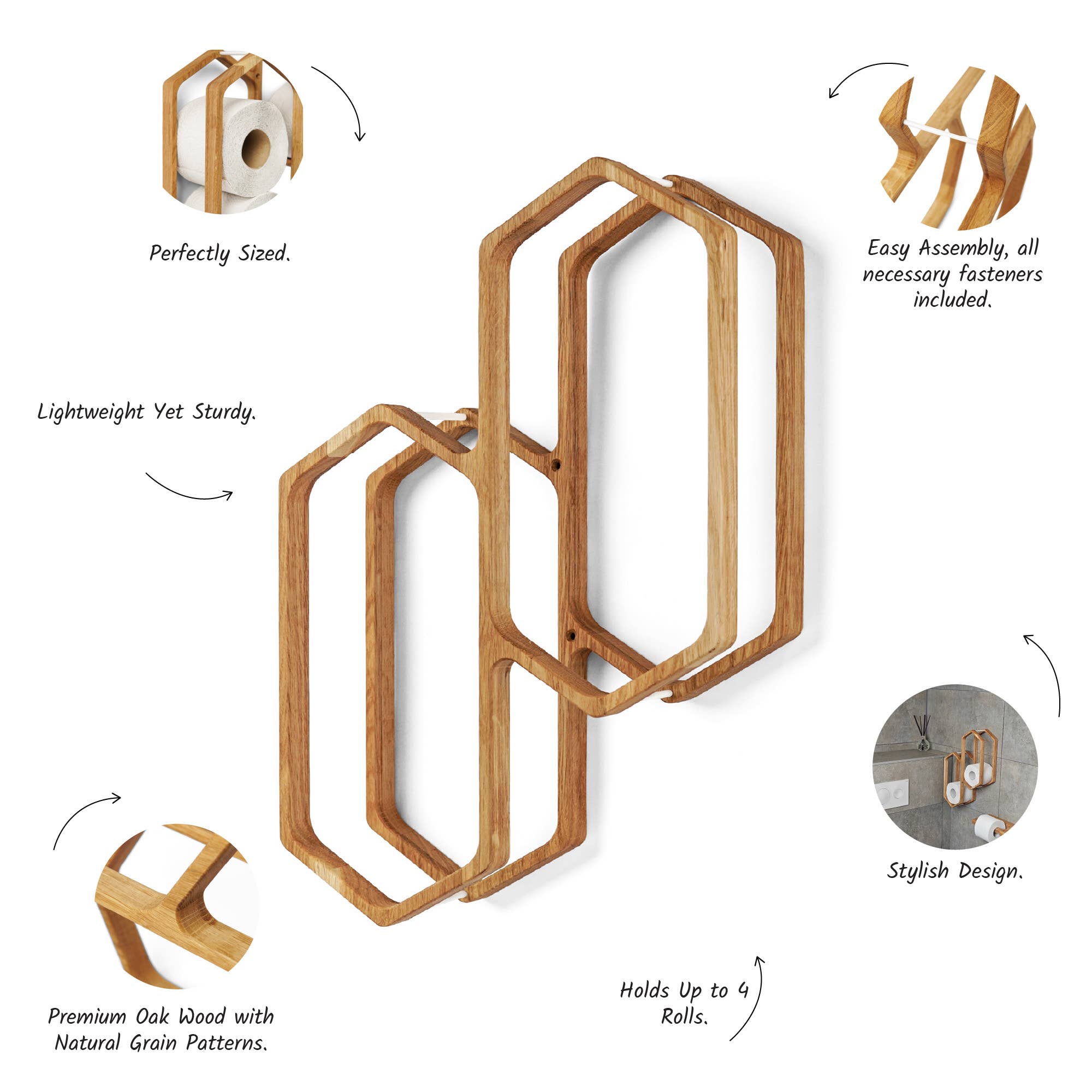 PromiDesign - Wholesale Toilet Paper Holder - Wall-Mounted Toilet Paper Holder for Bathroom Storage11