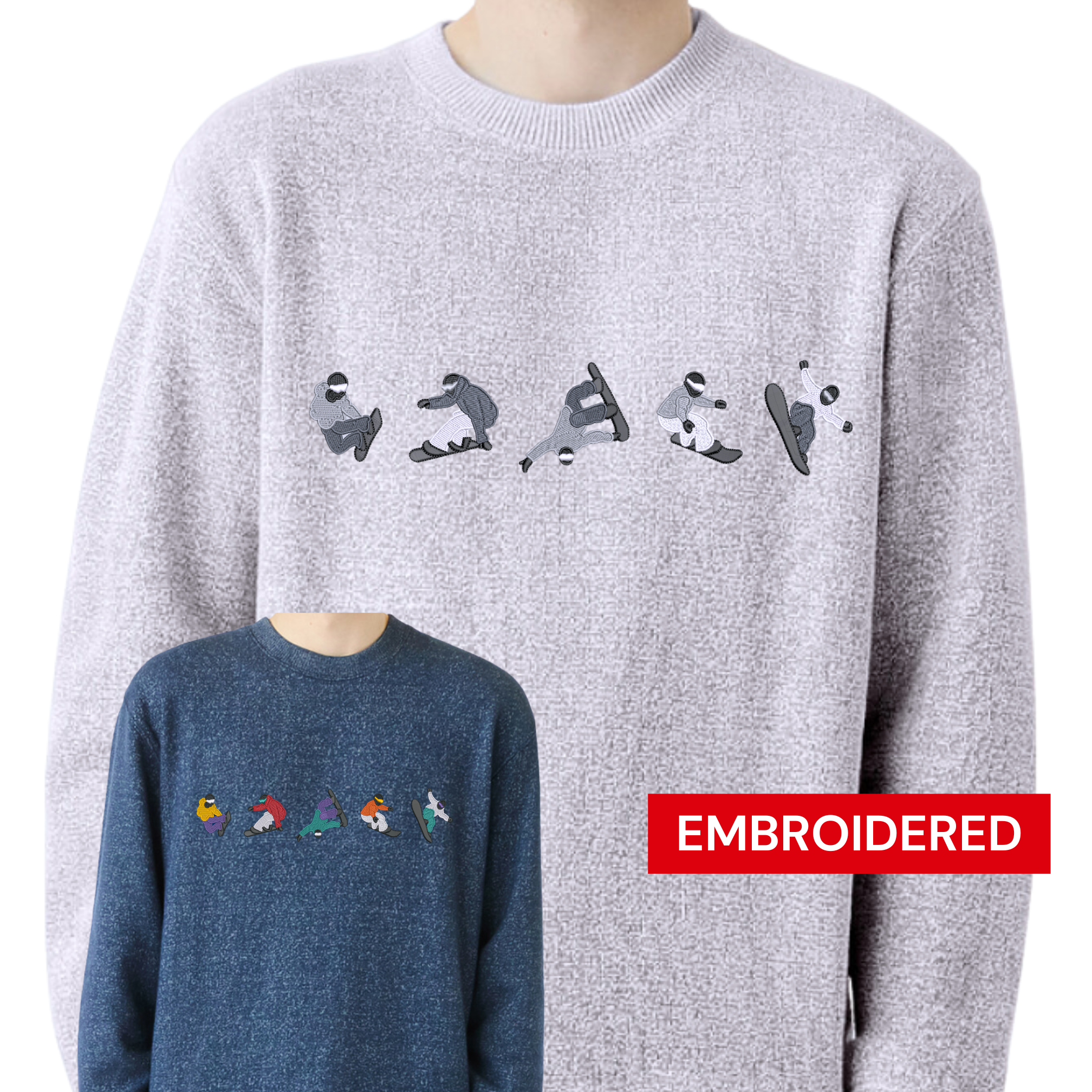 Creology - Wholesale Sweatshirt - Unisex - Snowboard Tricks Crewneck Sweatshirt2